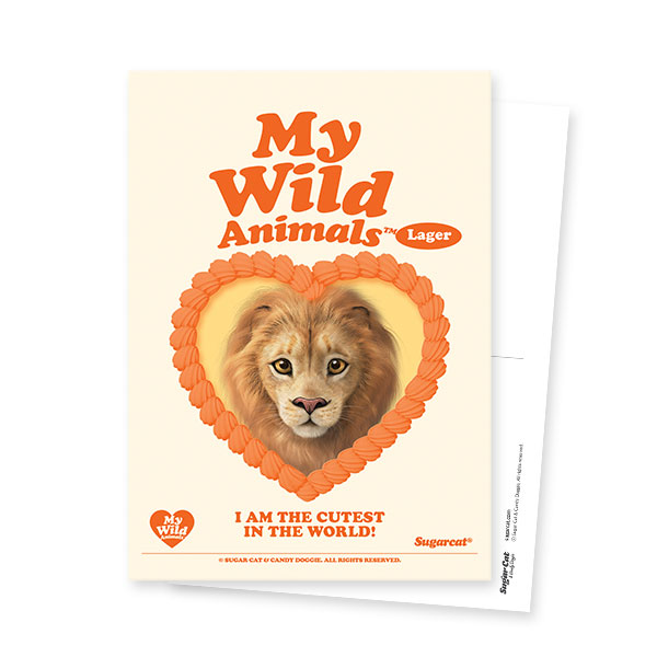 Lager the Lion MyHeart Postcard