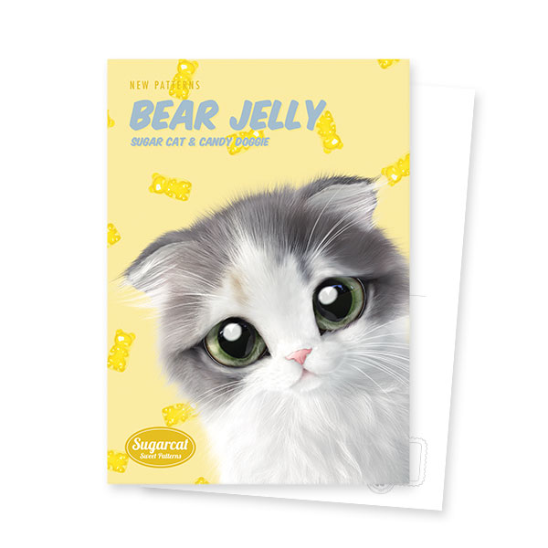 Joy the Kitten’s Gummy Baers Jelly New Patterns Postcard