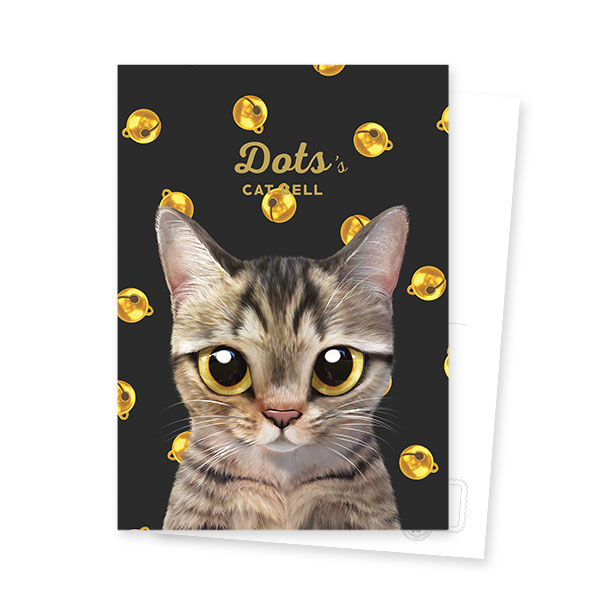 Dots’s Cat Bell Postcard