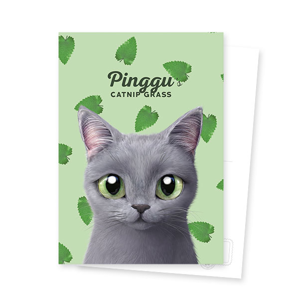 Pinggu’s Catnip Grass Postcard