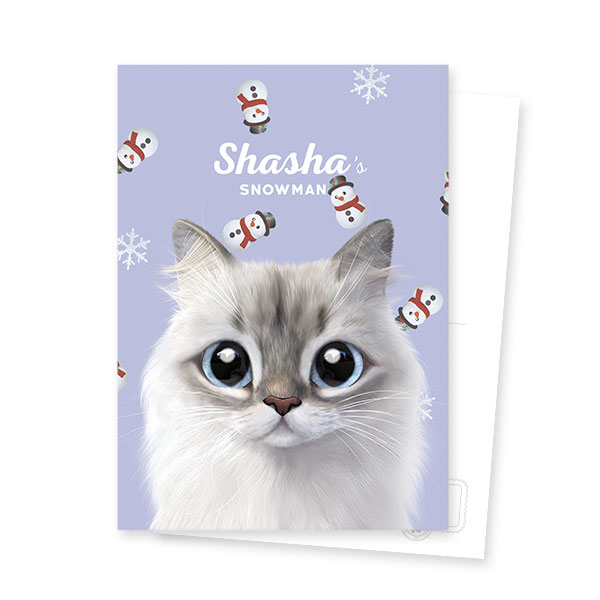 Shasha’s Snowman Postcard