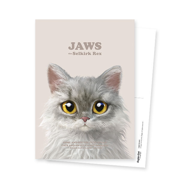 Jaws Retro Postcard