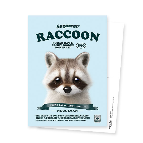 Nugulman the Raccoon New Retro Postcard