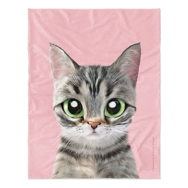 Momo the American shorthair cat Soft Blanket