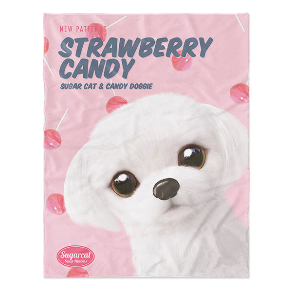 Doori’s Strawberry Candy New Patterns Soft Blanket
