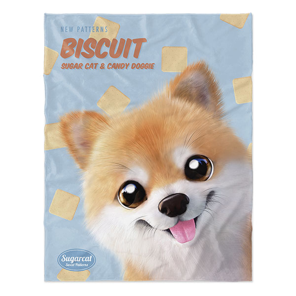 Tan the Pomeranian’s Biscuit New Patterns Soft Blanket