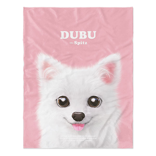 Dubu the Spitz Retro Soft Blanket