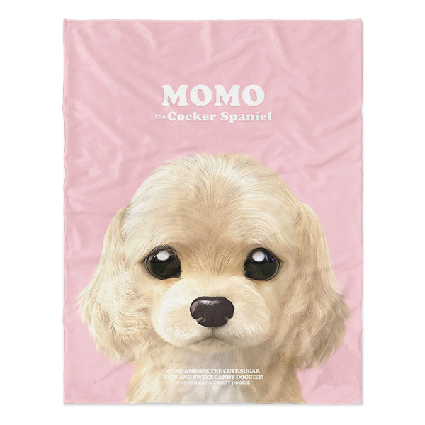 Momo the Cocker Spaniel Retro Soft Blanket