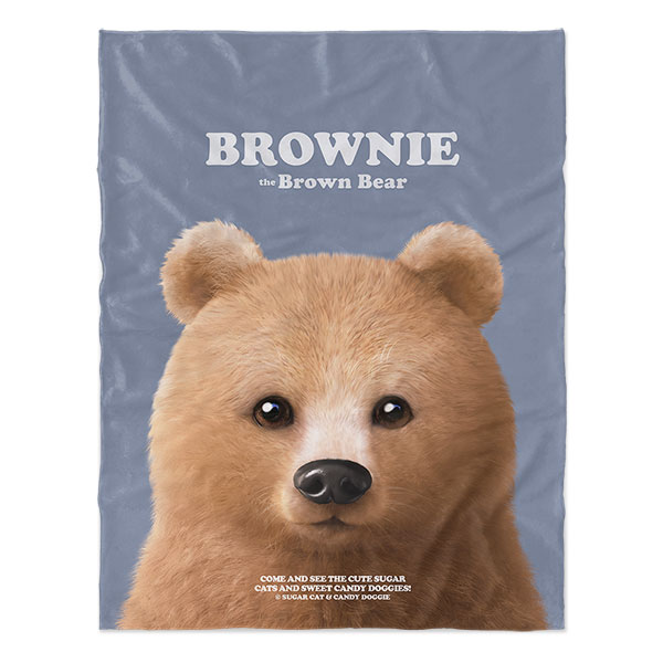 Brownie the Bear Retro Soft Blanket