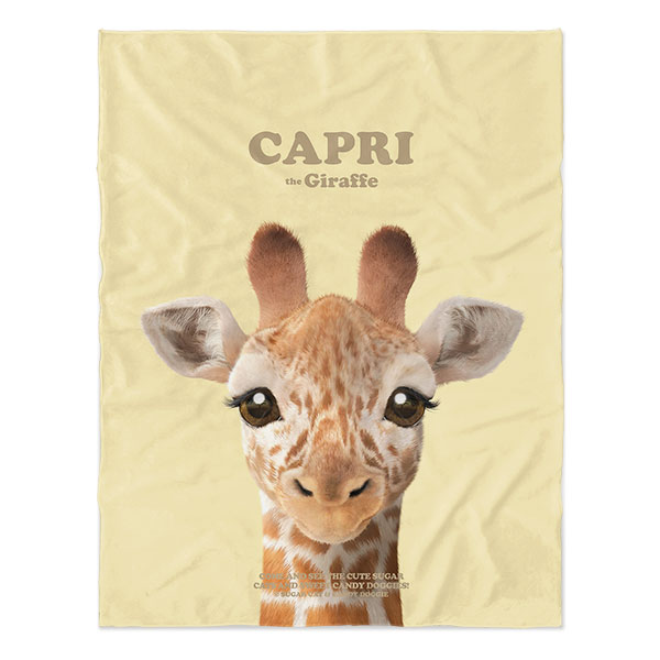 Capri the Giraffe Retro Soft Blanket
