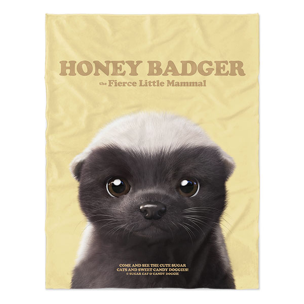 Honey Badger Retro Soft Blanket