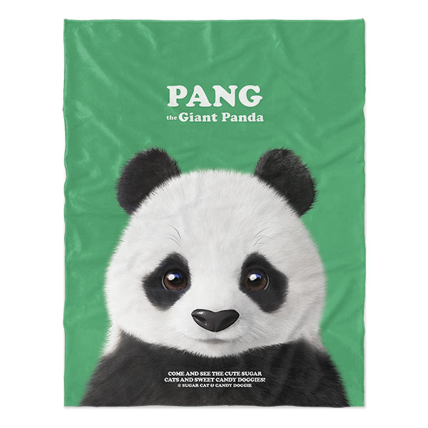 Pang the Giant Panda Retro Soft Blanket