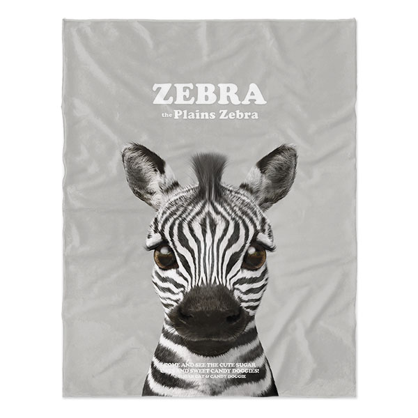 Zebra the Plains Zebra Retro Soft Blanket