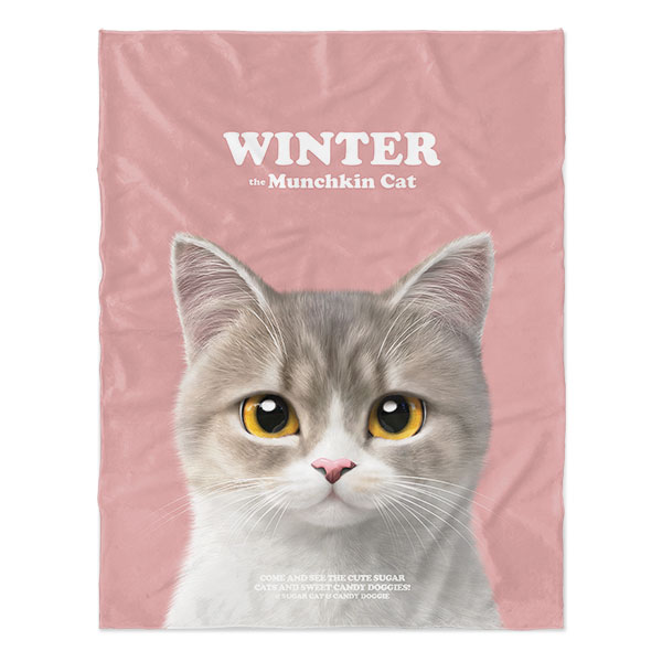 Winter the Munchkin Retro Soft Blanket