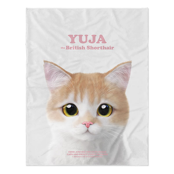 Yuja the British Shorthair Retro Soft Blanket