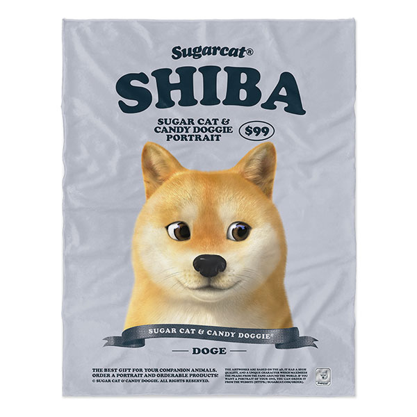 Doge the Shiba Inu New Retro Soft Blanket