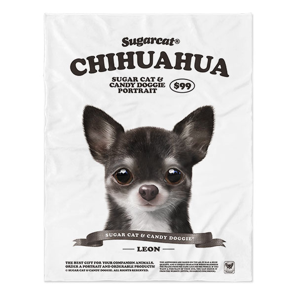 Leon the Chihuahua New Retro Soft Blanket
