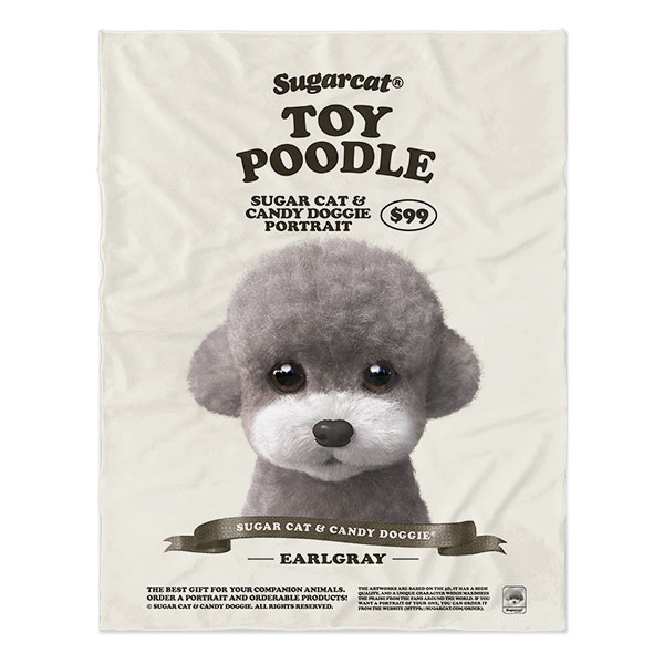 Earlgray the Poodle New Retro Soft Blanket