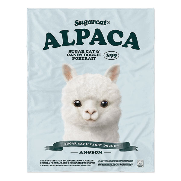 Angsom the Alpaca New Retro Soft Blanket