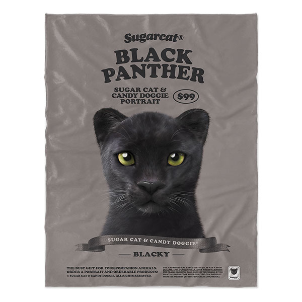 Blacky the Black Panther New Retro Soft Blanket