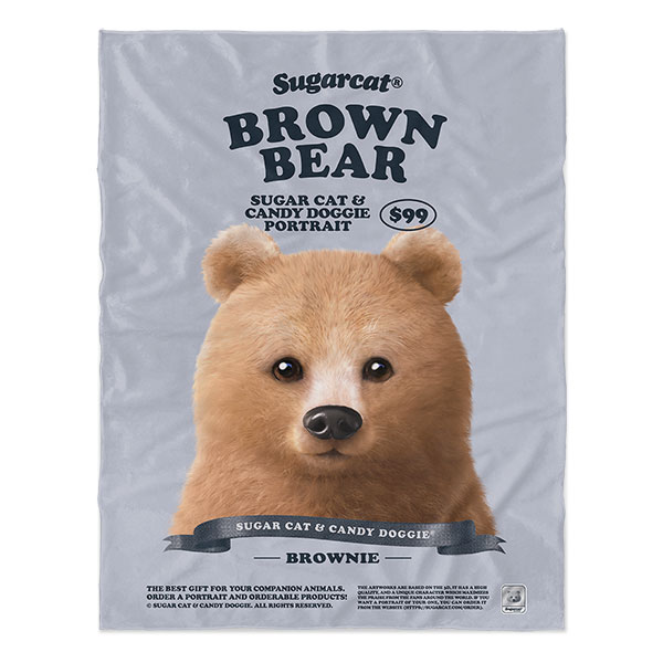 Brownie the Bear New Retro Soft Blanket