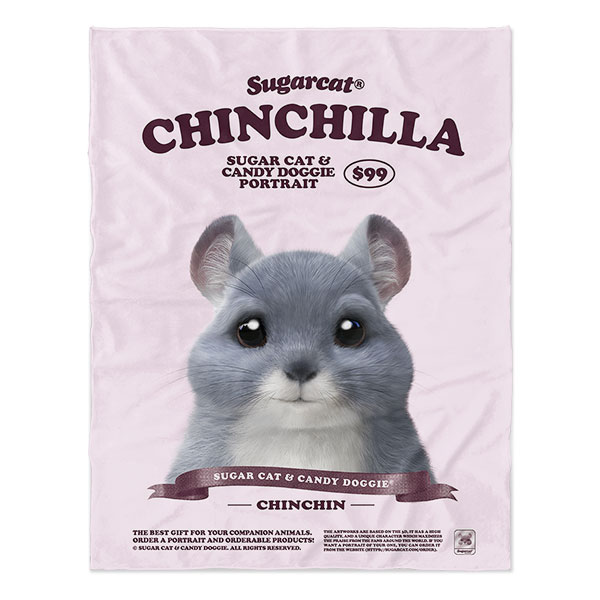 Chinchin the Chinchilla New Retro Soft Blanket