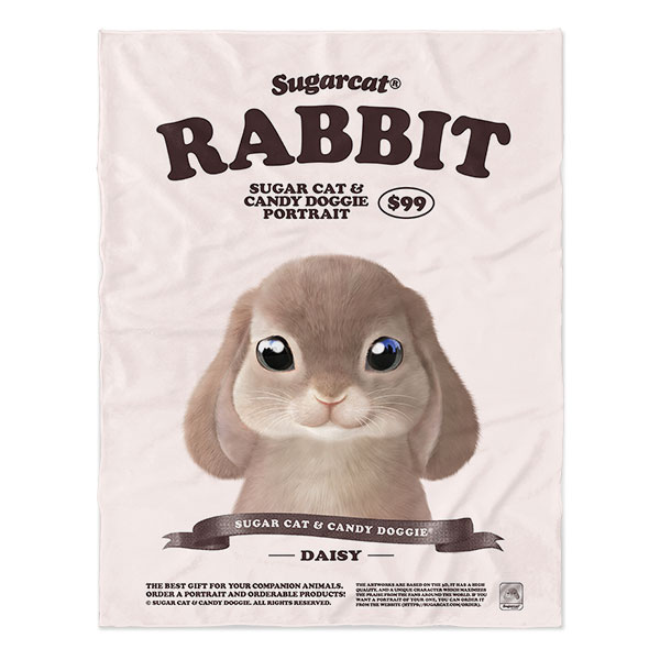 Daisy the Rabbit New Retro Soft Blanket
