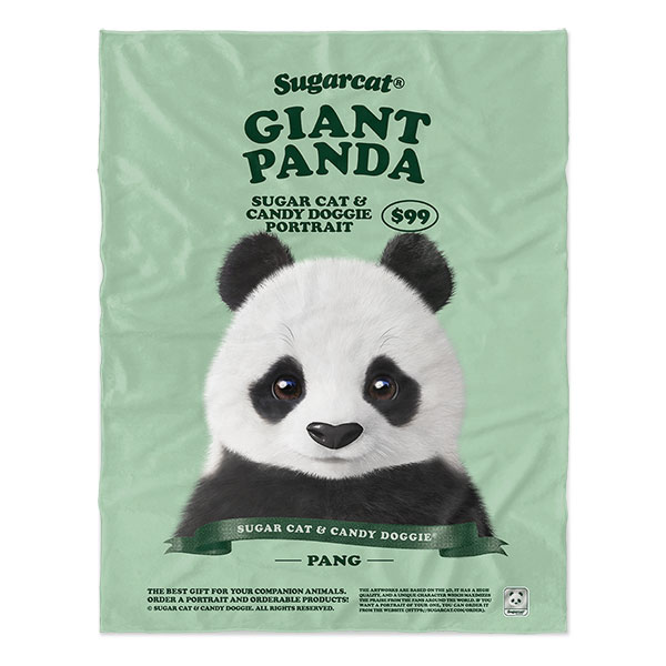Pang the Giant Panda New Retro Soft Blanket