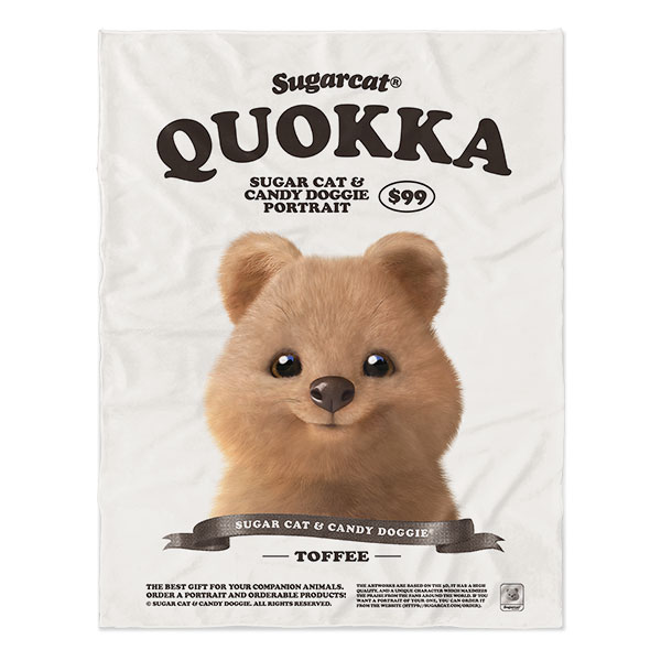 Toffee the Quokka New Retro Soft Blanket