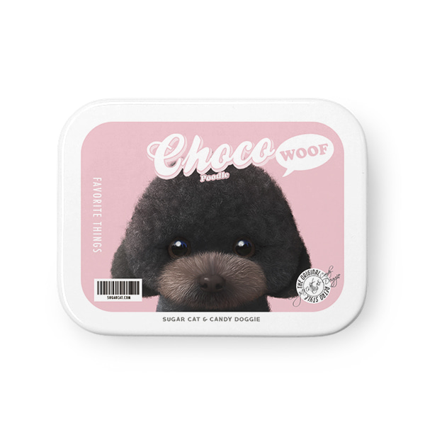 Choco the Black Poodle MyRetro Tin Case MINIMINI