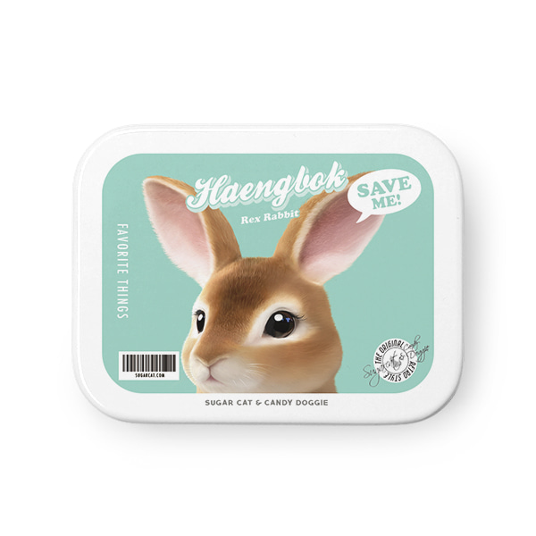 Haengbok the Rex Rabbit MyRetro Tin Case MINIMINI