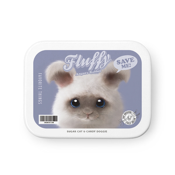 Fluffy the Angora Rabbit MyRetro Tin Case MINIMINI
