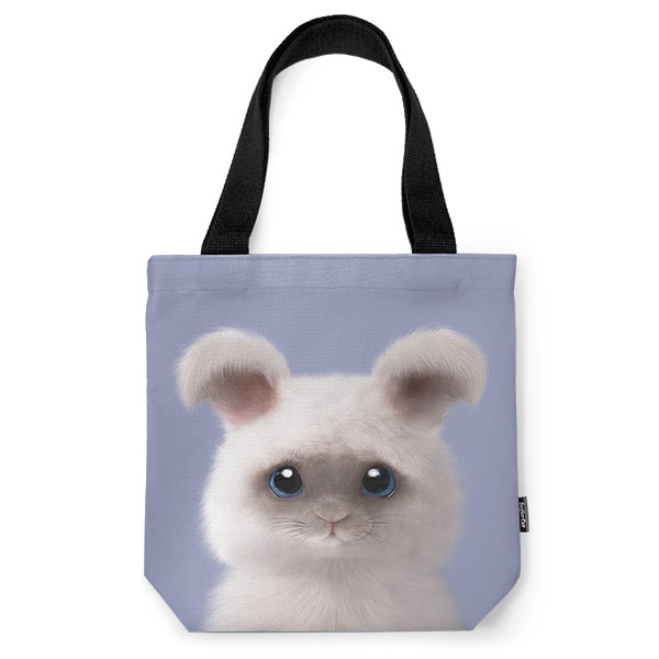 Fluffy the Angora Rabbit Mini Tote Bag