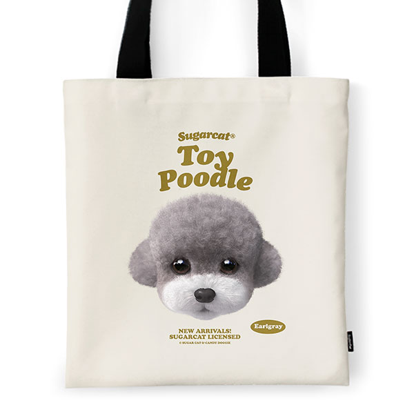Earlgray the Poodle TypeFace Tote Bag