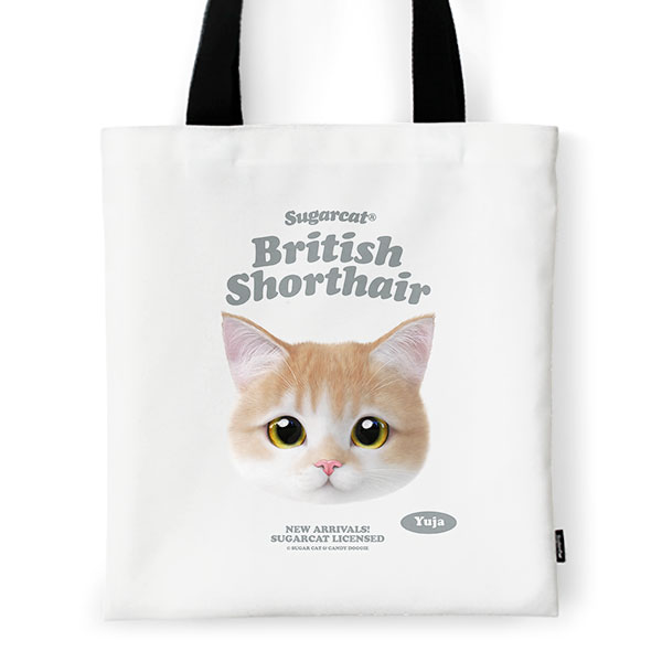 Yuja the British Shorthair TypeFace Tote Bag