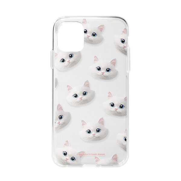 Soondooboo Face Patterns Clear Jelly Case for iPhone 11 Pro