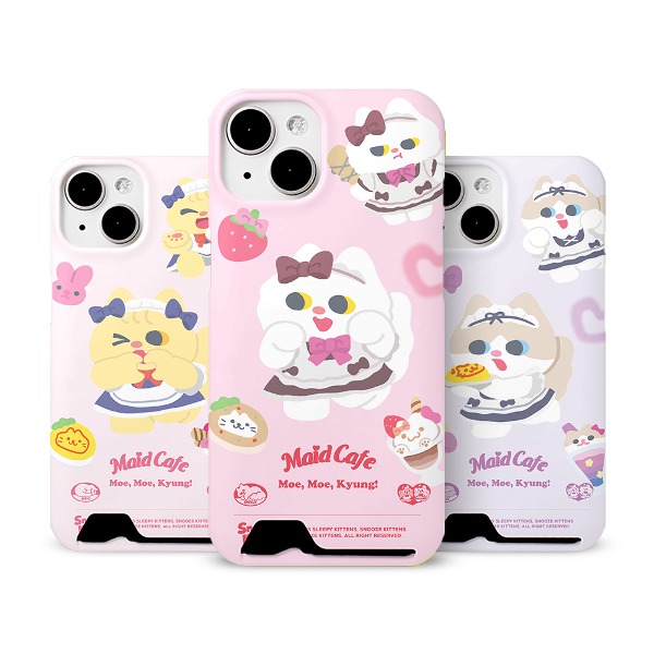 Snooze Kittens® Maid Cafe Under Card Hard Case 6 types