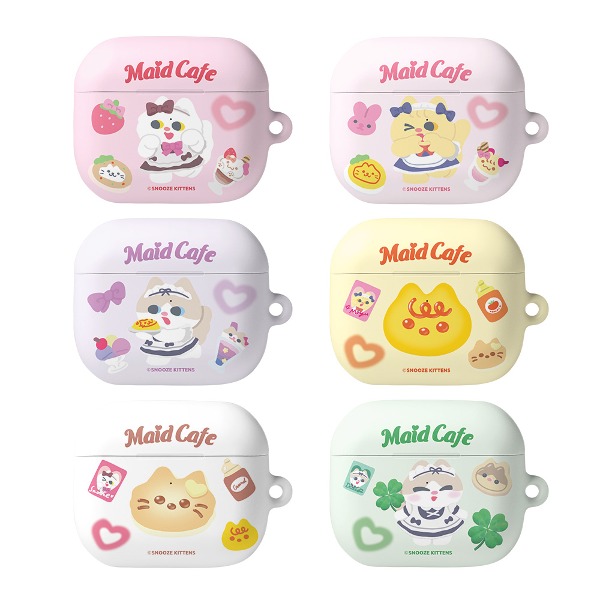 Snooze Kittens® Maid Cafe Airpods3 Hard Case 6 types