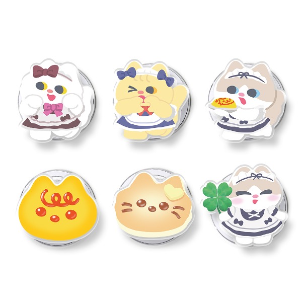 Snooze Kittens® Maid Cafe Acrylic Magnet Tok 6 types (for MagSafe)