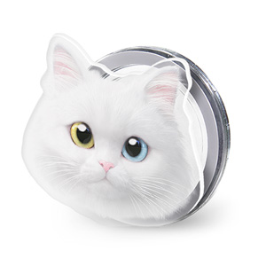 Cloud the Persian Cat Face Acrylic Magnet Tok (for MagSafe)