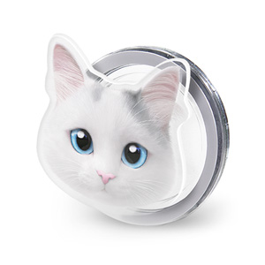 Coco the Ragdoll Face Acrylic Magnet Tok (for MagSafe)