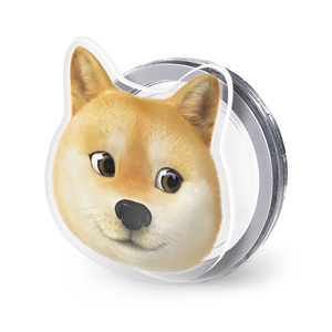 Doge the Shiba Inu Face Acrylic Magnet Tok (for MagSafe)
