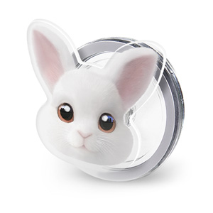 Carrot the Rabbit Face Acrylic Magnet Tok (for MagSafe)