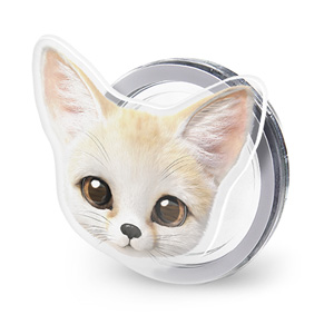 Denny the Fennec fox Face Acrylic Magnet Tok (for MagSafe)
