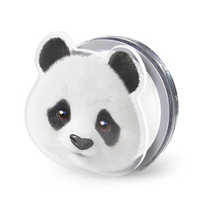 Pang the Giant Panda Face Acrylic Magnet Tok (for MagSafe)