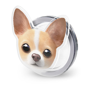 Yebin the Chihuahua Face Acrylic Magnet Tok (for MagSafe)