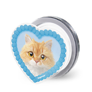 Hodu the Selkirk Rex MyHeart Acrylic Magnet Tok (for MagSafe)