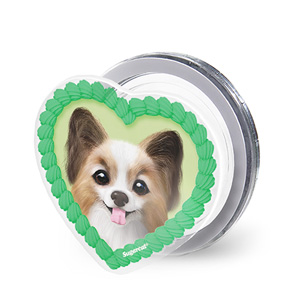 Jerry the Papillon MyHeart Acrylic Magnet Tok (for MagSafe)