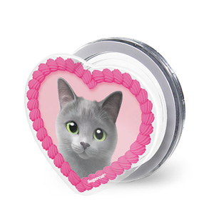 Sarang the Russian Blue MyHeart Acrylic Magnet Tok (for MagSafe)