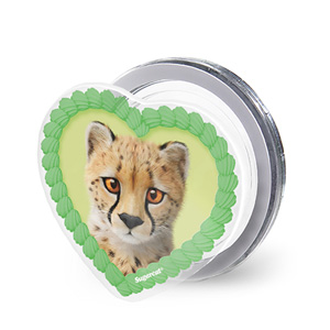 Samantha the Cheetah MyHeart Acrylic Magnet Tok (for MagSafe)